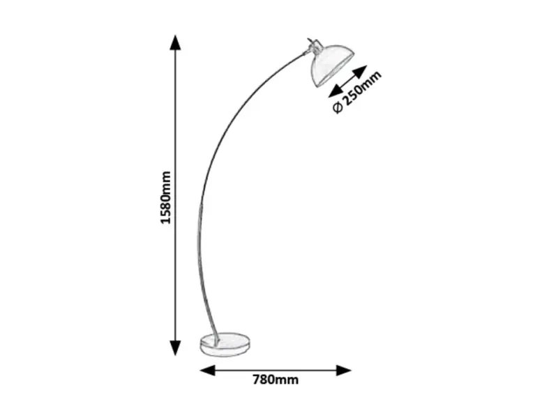 Stojanové svietidlo RABALUX 5592 1x60W E27 230V IP20
